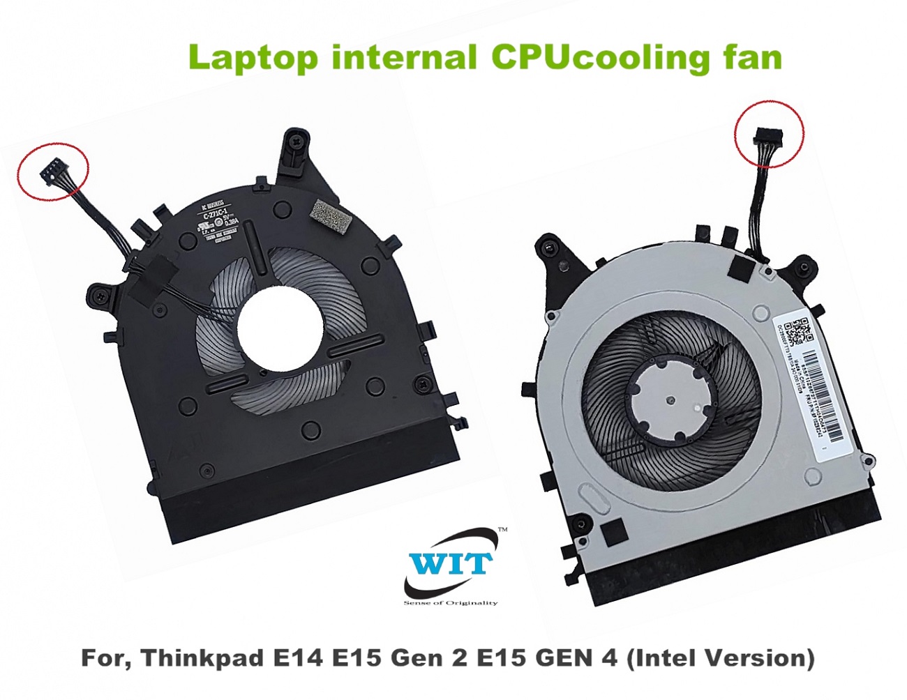 Laptop CPU internal cooling fan for Lenovo Thinkpad E14 E15 Gen 2, Thinkpad E14 E15 Gen 4 series