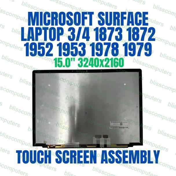 Microsoft Surface Laptop 3 4 15″ 1872 1873 Screen and Touch Assembly