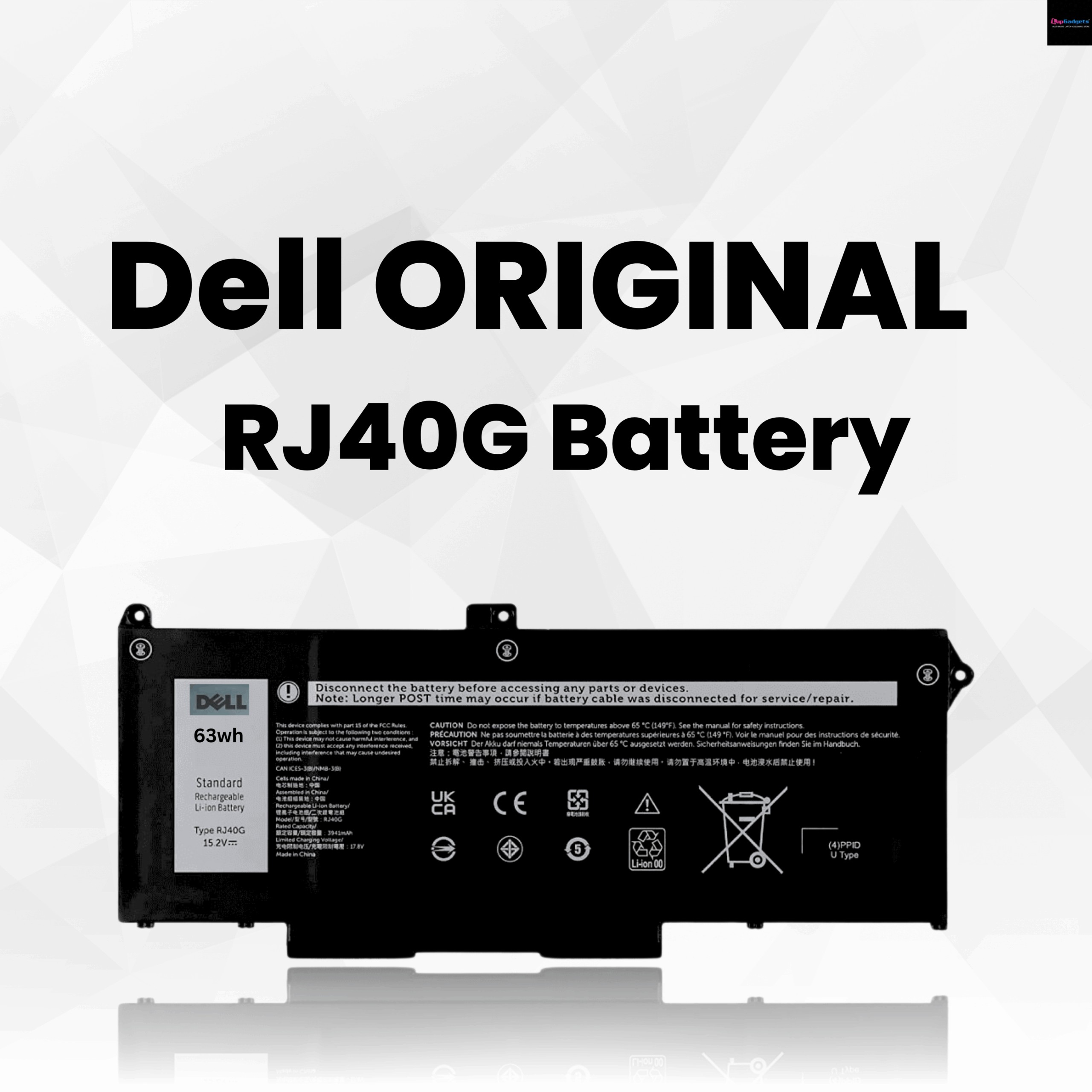 DELL LATITUDE 5420 5520 3560 RJ40G ORIGNAL BATTERY .