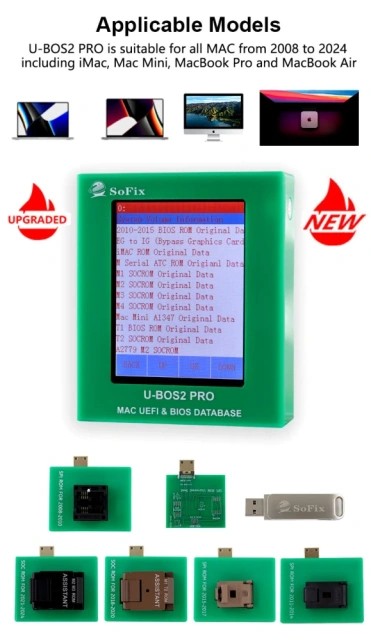 U-BOS2 PRO Mac UEFI and BIOS DATABASE Programmer FOR MAC PC