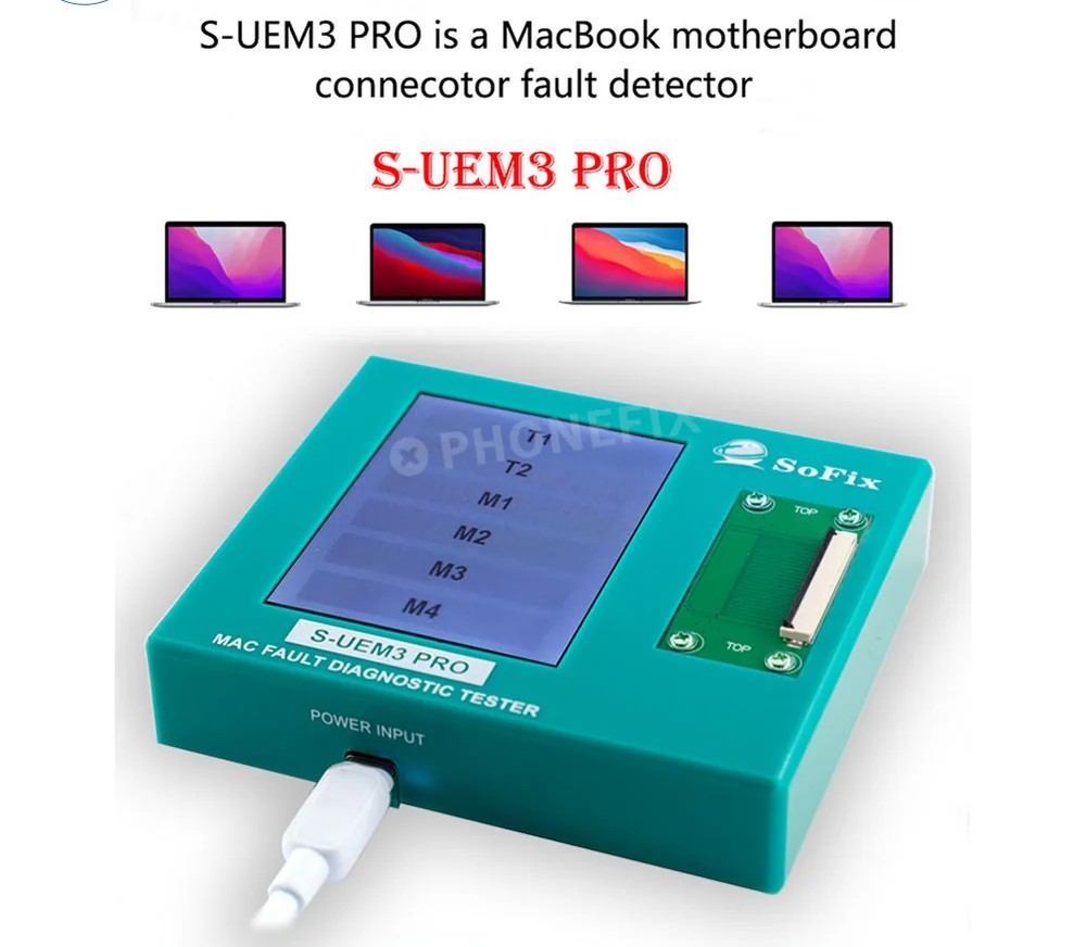 S-UEM3 PRO MacBook Motherboard Interface Fault Diagnostic Tester