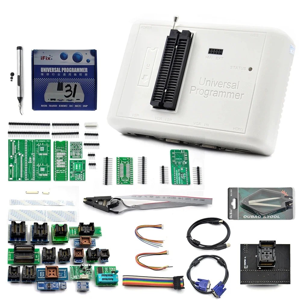 RT809H EMMC-Nand FLASH Universal Programmer WITH 31 ADAPTOR
